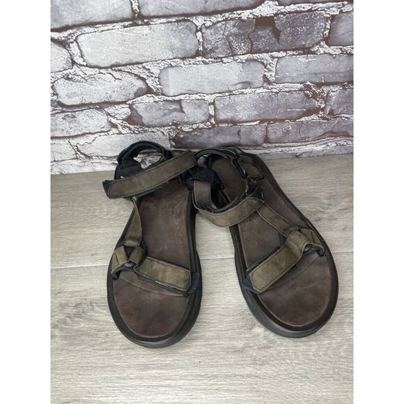 Teva Terra FI 4 Brown Spider Rubber Strap Sandals Men Sz 12M US/45.5EU 1006251 main image 11